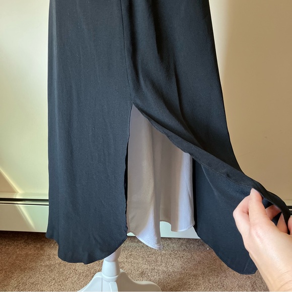 Eileen Fisher Sleeveless Black/White Double-Layer Silk Cocktail Dress size Small - Picture 12 of 12